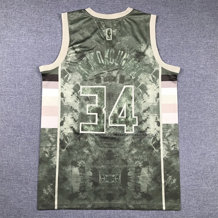 Camiseta Milwaukee Bucks Giannis Antetokounmpo NO 34 Select Series 2023 Marron